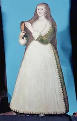 Dummy bord figuur van een vrouw, ca. 1620